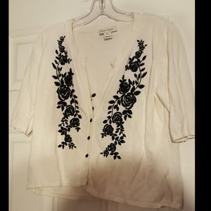 White Cardigan Sweater